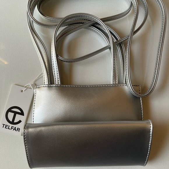 Telfar Small Silver Shopping Bag - Picture 4 of 5